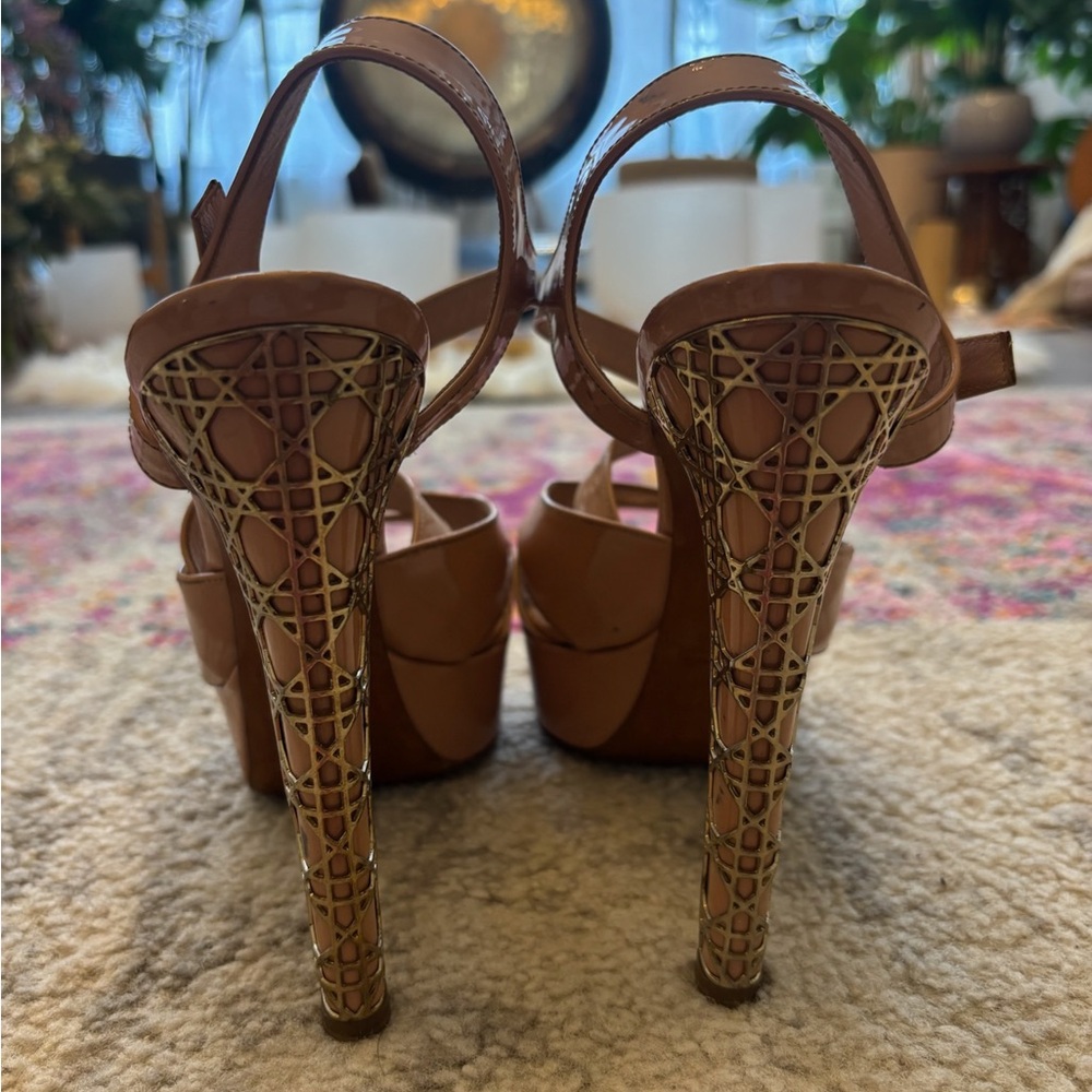 Dior Women's Brown Strappy Heels - Picture 6 of 6